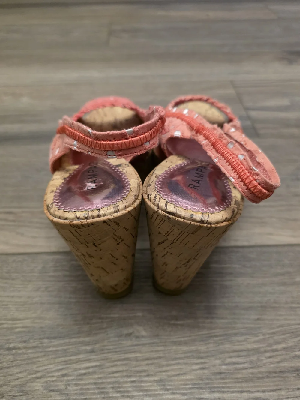 Rampage Coral Slingback Peep-Toe Wedges Size 11